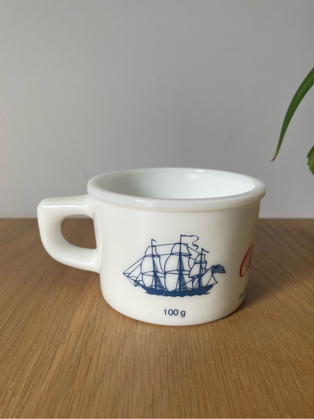 Vintage Old Spice Milk Glass Shaving Cup Belgium 1970s